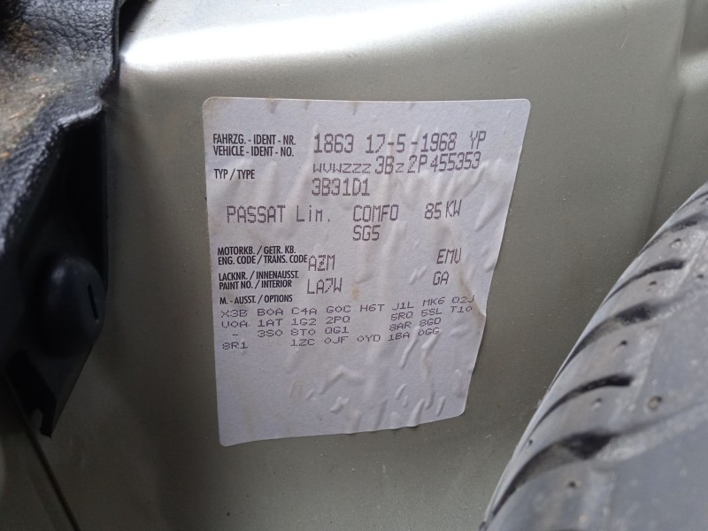 volkswagen passat b5.5 (3b3) del año 2002