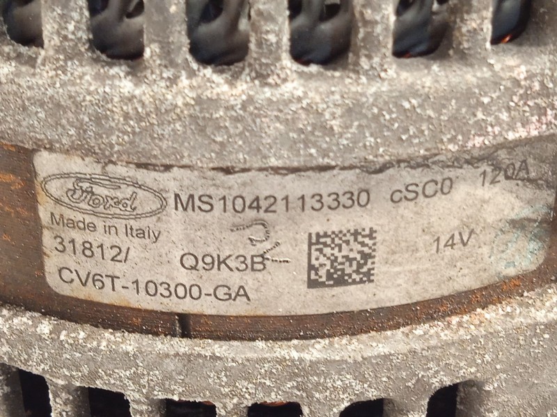 Recambio de alternador para ford focus iii 1.0 ecoboost referencia OEM IAM CV6T10300GA 1781479 MS1042113330