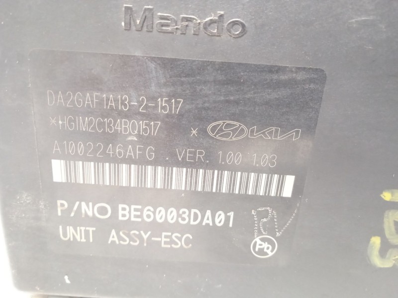 Recambio de abs para kia stonic (ybcuv) drive referencia OEM IAM 58910H8450 BE6003DA01 MGH85ADBH6013DA01