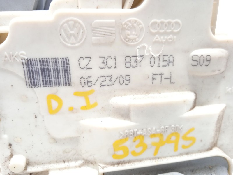 Recambio de cerradura puerta delantera izquierda para volkswagen passat b6 (3c2) 2.0 tdi referencia OEM IAM 3C1837015A  