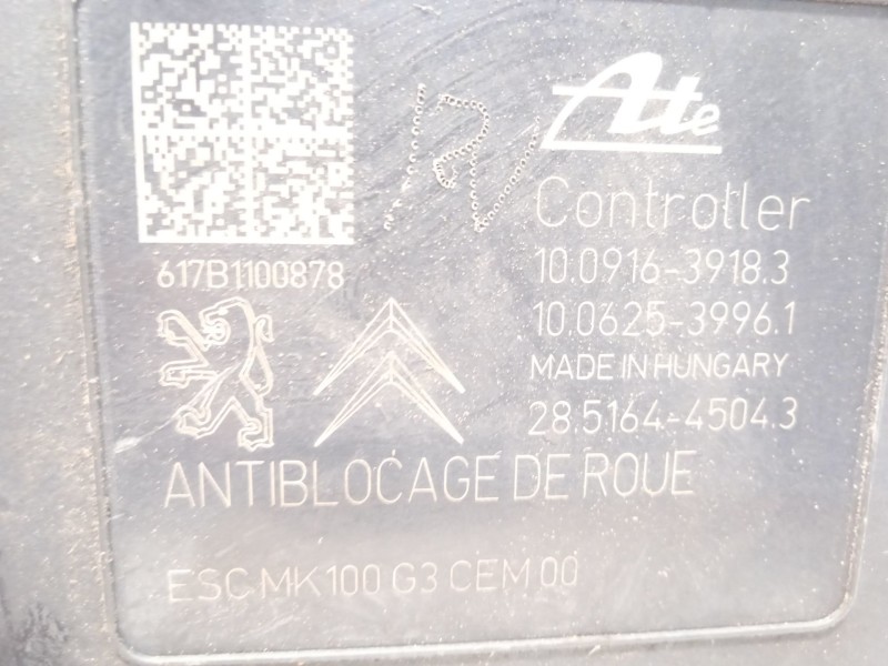 Recambio de abs para citroën c-elysée shine referencia OEM IAM 9826857180 10091639183 10022012544