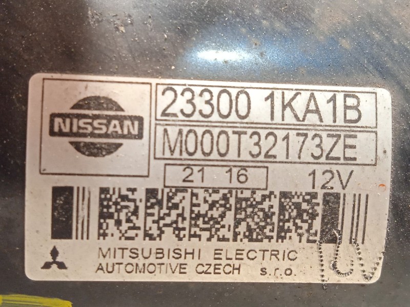 Recambio de motor arranque para nissan juke (f15) 1.6 referencia OEM IAM 233001KA1B  M000T32173ZE