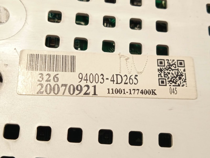 Recambio de cuadro instrumentos para kia carnival / grand carnival iii (vq) 2.9 crdi referencia OEM IAM 940034D265  