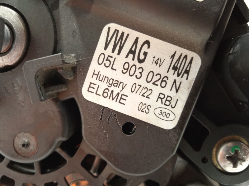 Recambio de alternador para volkswagen tiguan (ad1, ax1) 2.0 tdi referencia OEM IAM 05L903026N  