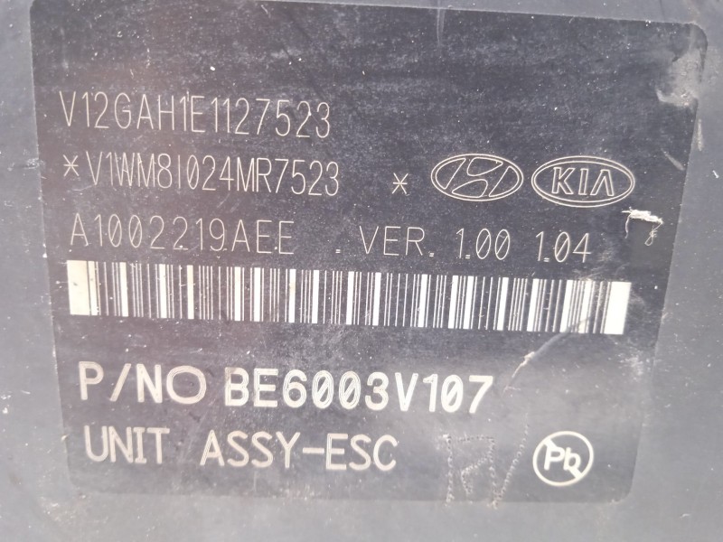 Recambio de abs para kia stonic (ybcuv) drive referencia OEM IAM 58920H8250 BE6003V107 MGH85ADBH6013V103