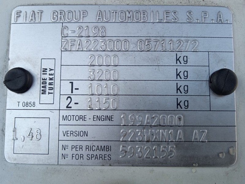 fiat doblo furgoneta/monovolumen (223_) del año 2010