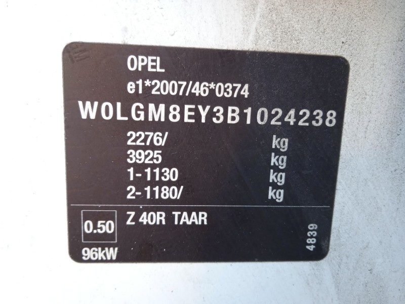 opel insignia a sports tourer (g09) del año 2010