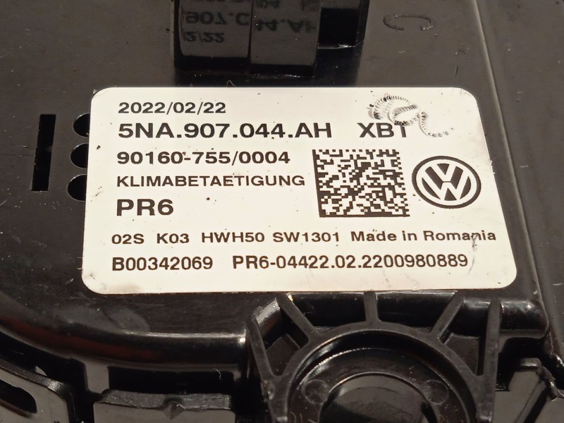 Recambio de mando climatizador para volkswagen tiguan (ad1, ax1) 2.0 tdi referencia OEM IAM 5NA907044AH 5NA907044AHXBT 