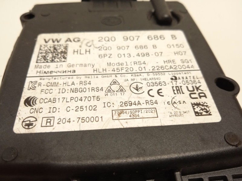 Recambio de modulo electronico para volkswagen tiguan (ad1, ax1) 2.0 tdi referencia OEM IAM 2Q0907686B  