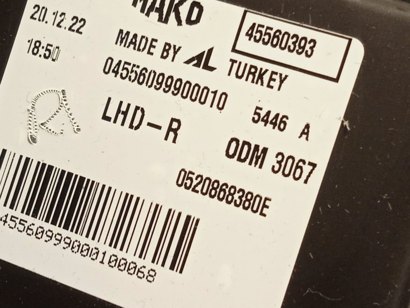 Recambio de faro derecho para peugeot bipper tepee 1.3 hdi 80 referencia OEM IAM 45560393 1634151880 