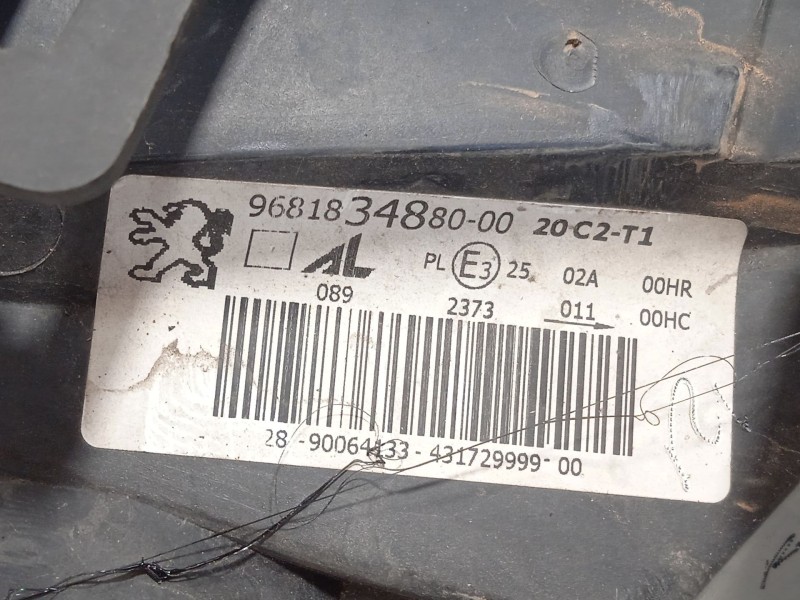 Recambio de faro izquierdo para peugeot 307 (3a/c) 1.6 hdi referencia OEM IAM 9681834880  