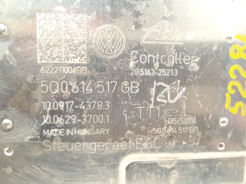 Recambio de abs para cupra ateca 2.0tsi 4drive referencia OEM IAM 5Q0614517GB 10091743783 10022021554