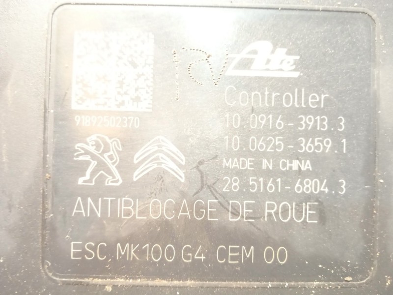 Recambio de abs para peugeot 208 (p2) tech edition referencia OEM IAM 9822654880 10091639133 10022012064