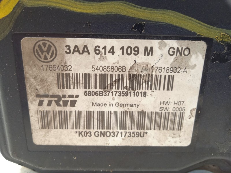 Recambio de abs para volkswagen passat lim. (362) edition bluemotion referencia OEM IAM 3AA614109M 54085806B 17654032