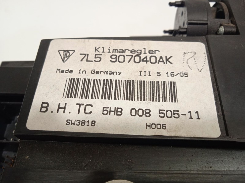 Recambio de mando climatizador para porsche cayenne (9pa) s 4.5 referencia OEM IAM 7L5907040AK 95565310310 5HB008505