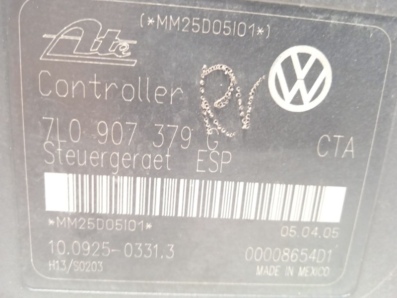 Recambio de abs para porsche cayenne (9pa) s 4.5 referencia OEM IAM 7L0614111H 7L0907379G 10020402634