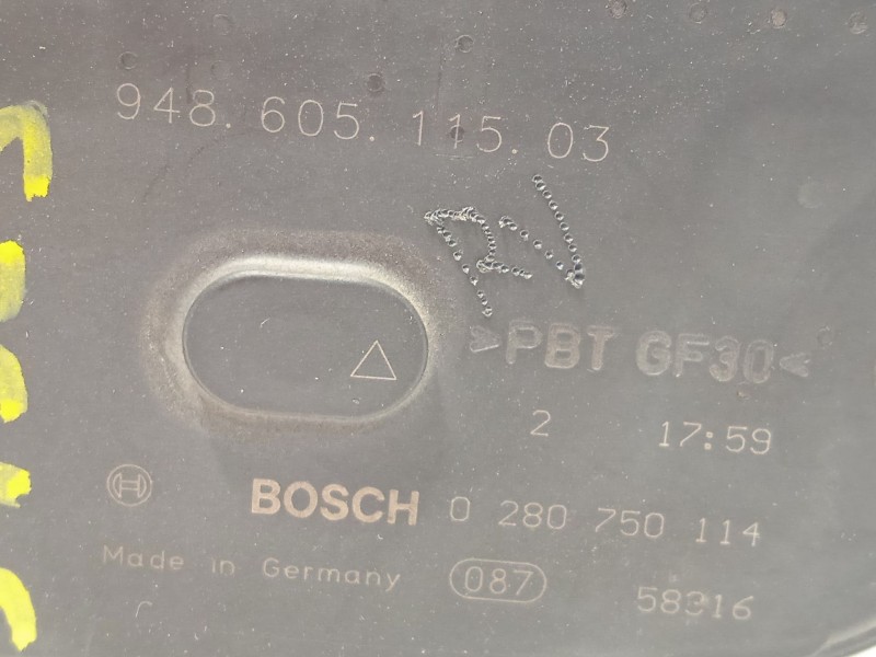 Recambio de caja mariposa para porsche cayenne (9pa) s 4.5 referencia OEM IAM 94860511503  0280750114