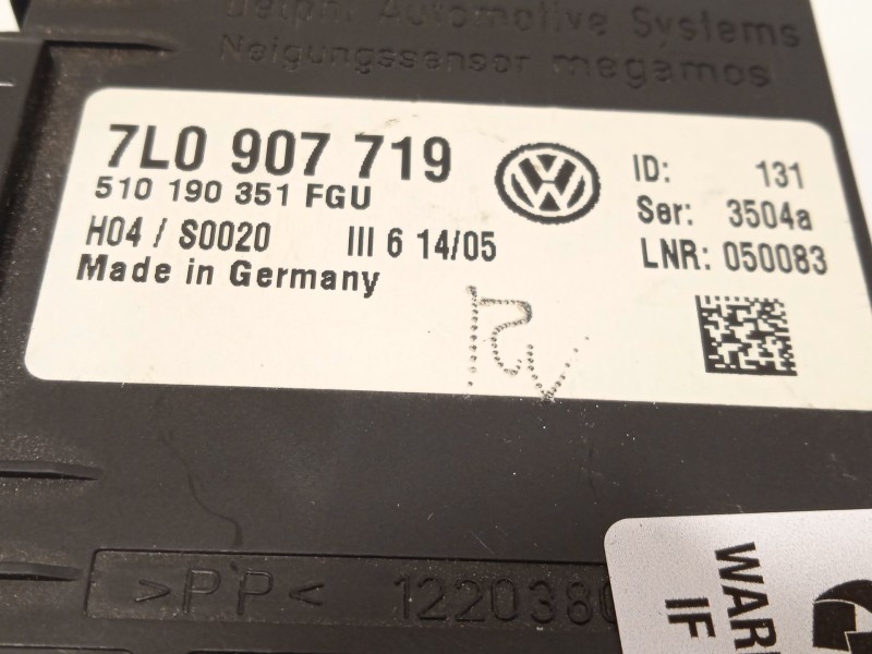 Recambio de modulo electronico para porsche cayenne (9pa) s 4.5 referencia OEM IAM 7L0907719  510190351FGU