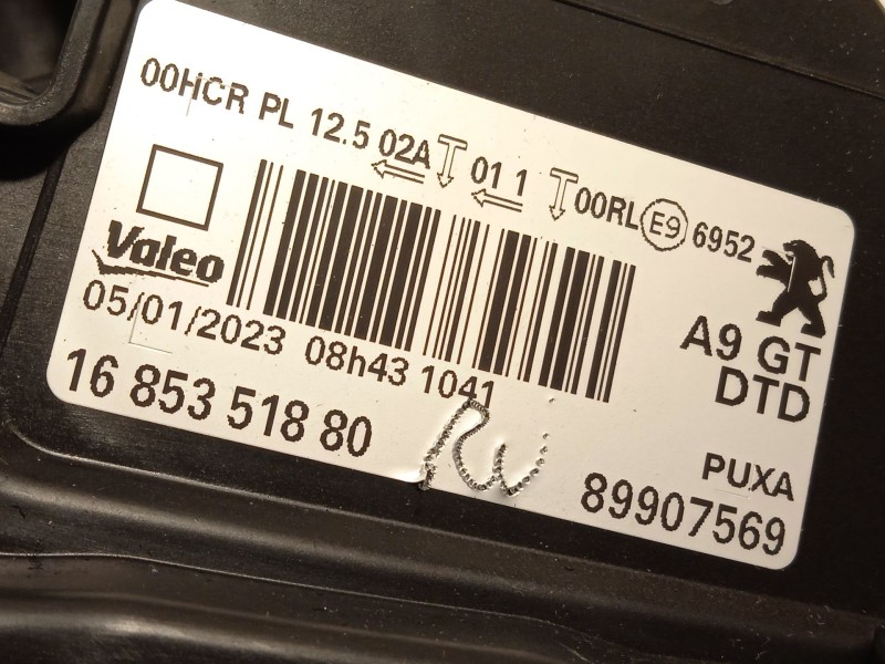 Recambio de faro derecho para peugeot 208 i (ca_, cc_) 1.6 gti referencia OEM IAM 1685351880  