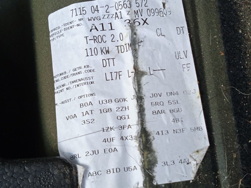 volkswagen t-roc (a11, d11) del año 2021