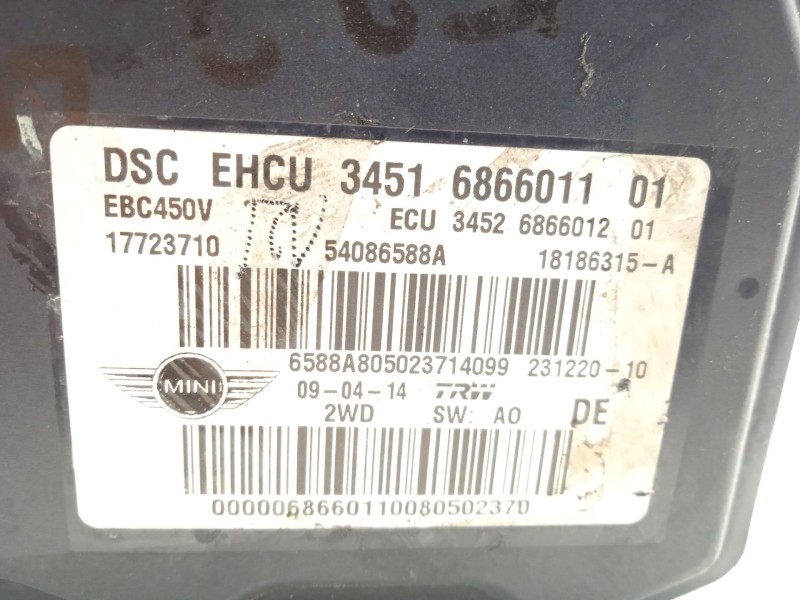 Recambio de abs para bmw mini countryman (r60) one d referencia OEM IAM 34516866011 18186315 17723710