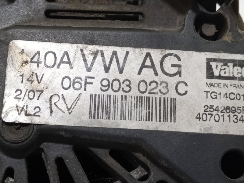 Recambio de alternador para seat leon (1p1) reference referencia OEM IAM 06F903023C 2542895F TG14C011