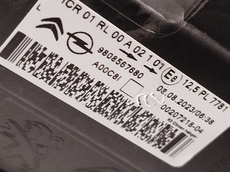 Recambio de faro derecho para citroën spacetourer autobús (v_) 1.6 bluehdi 115 referencia OEM IAM 9808567680  