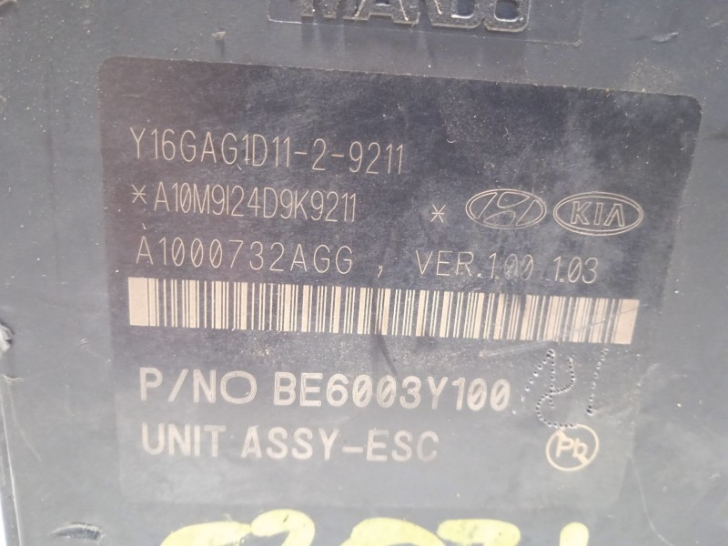 Recambio de abs para hyundai tucson essence 2wd referencia OEM IAM 58920D7510 BE6003Y100 BH6014Y100