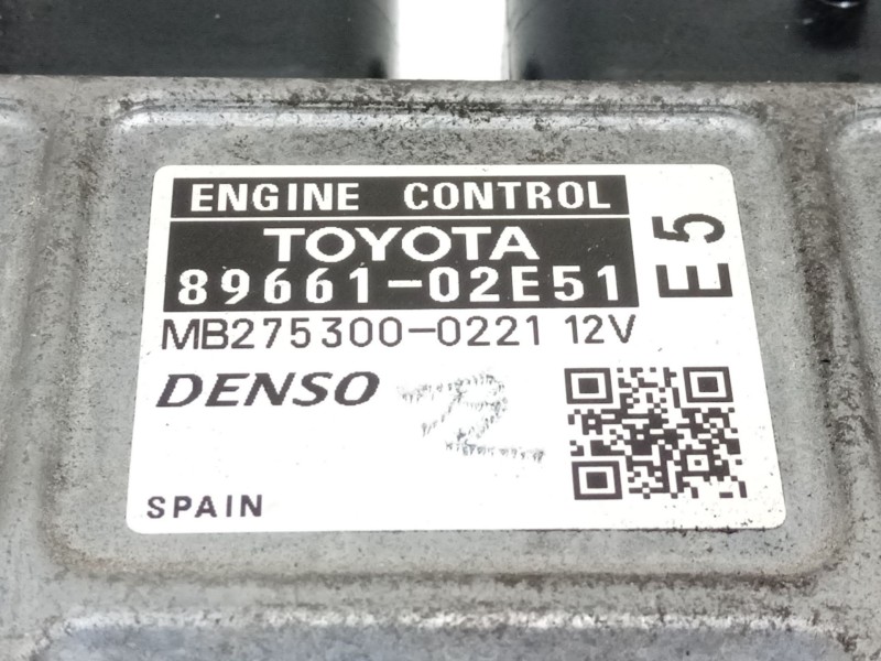 Recambio de centralita motor uce para toyota auris (_e15_) 1.6 (zre151_) referencia OEM IAM 8966102E51  