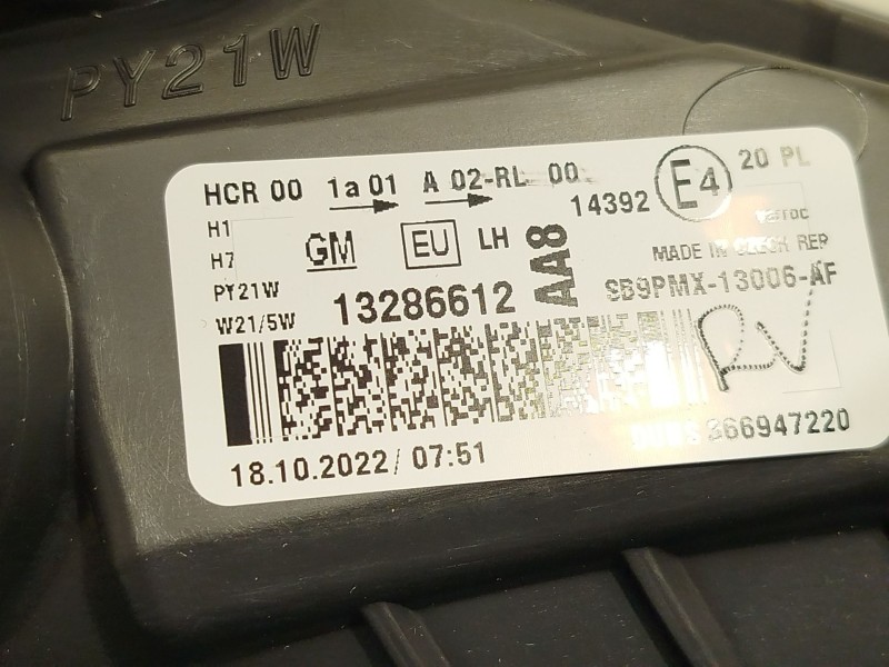 Recambio de faro izquierdo para opel meriva b van (s10) 1.6 cdti (75) referencia OEM IAM 13286612  