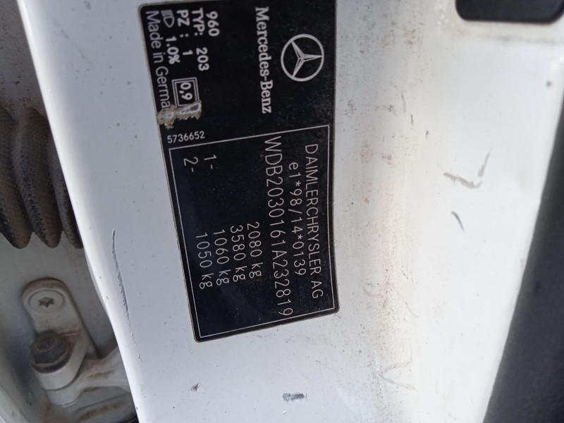 mercedes-benz clase c (w203) del año 2002