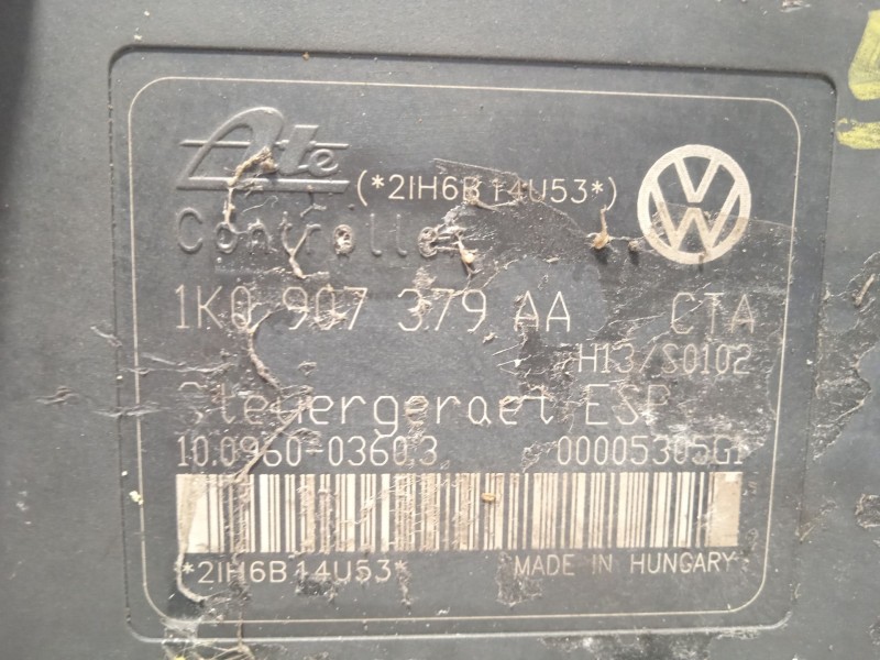 Recambio de abs para volkswagen touran (1t1) edition referencia OEM IAM 1K0614517T 1K0907379AA 10020602204