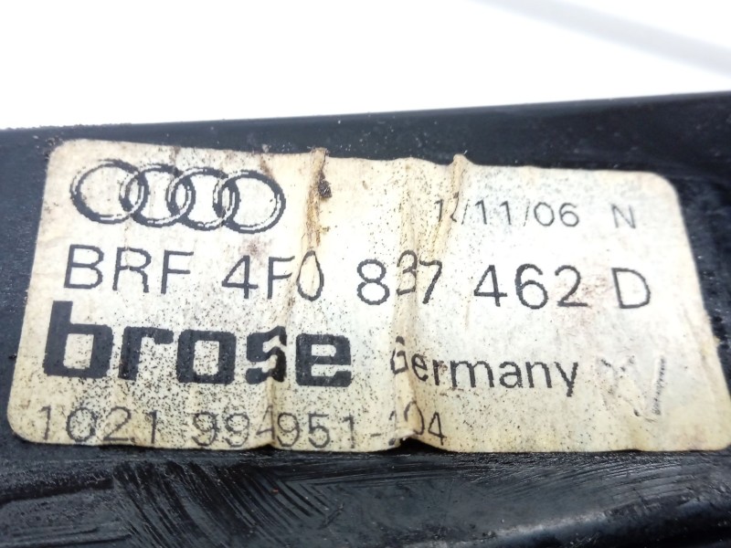 Recambio de elevalunas delantero derecho para audi a6 c6 (4f2) 2.7 tdi referencia OEM IAM 4F0837462D  