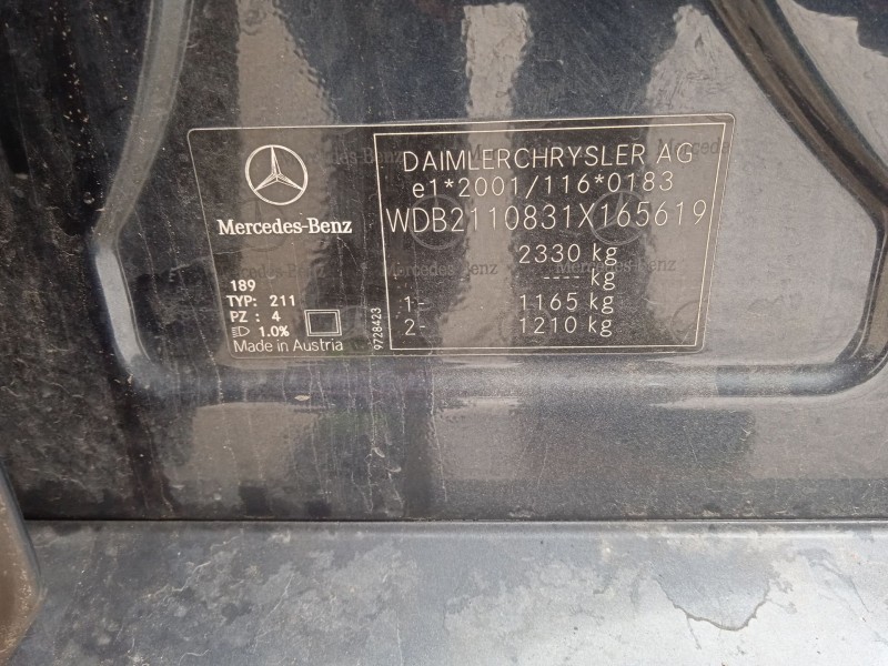 mercedes-benz clase e (w211) del año 2004