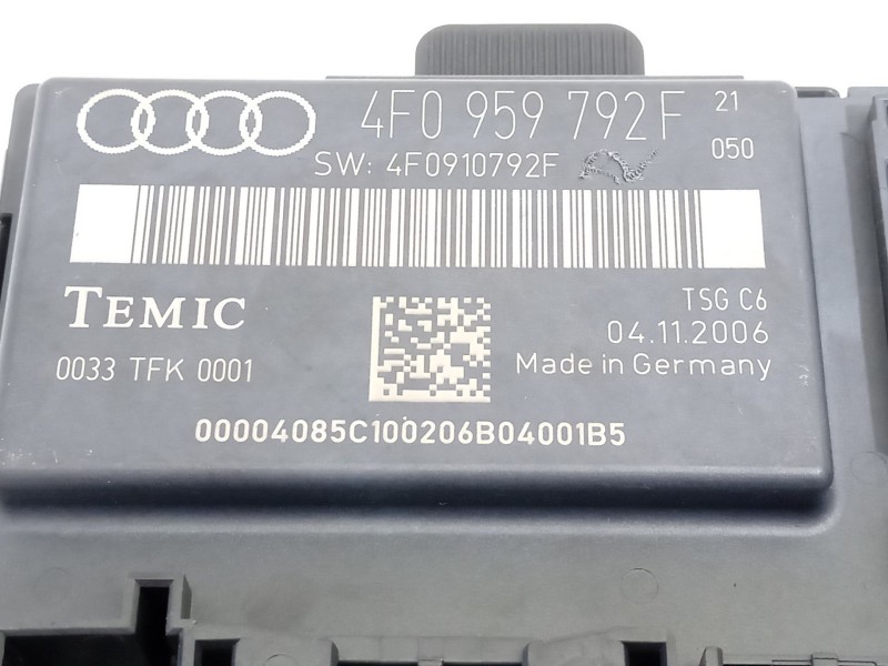 Recambio de centralita cierre para audi a6 c6 (4f2) 2.7 tdi referencia OEM IAM 4F0959792F 4F0910792F 