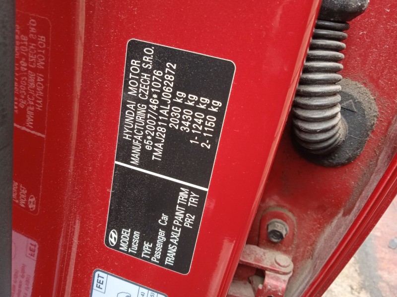 hyundai tucson (tl, tle) del año 2020