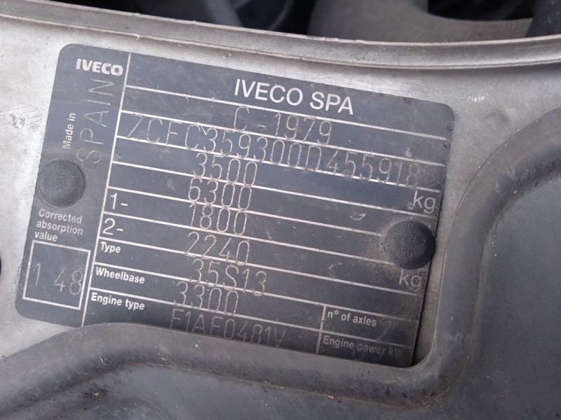 iveco daily v furgoneta del año 2011