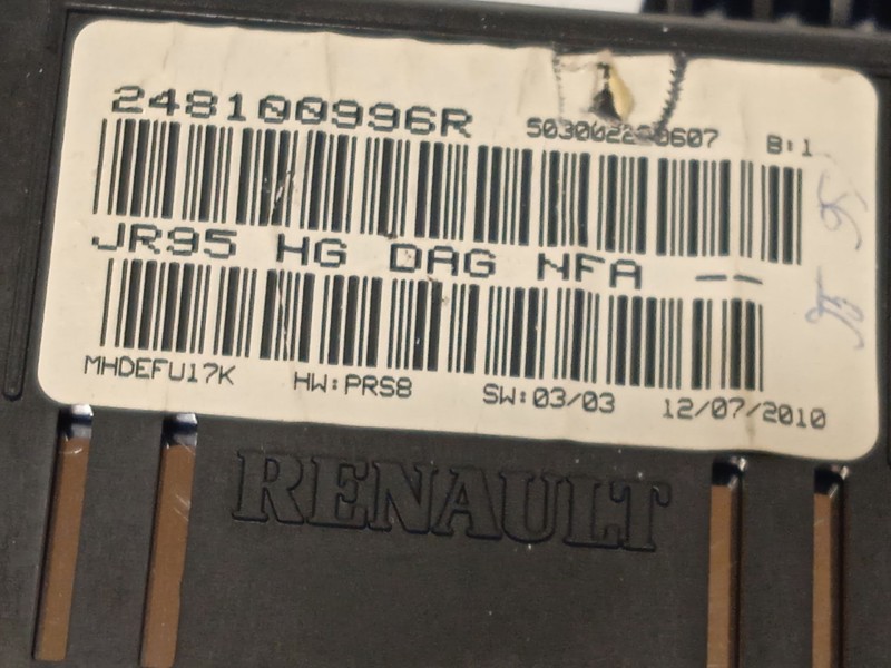 Recambio de cuadro instrumentos para renault scénic iii (jz0/1_) 1.5 dci referencia OEM IAM 248100996R 248106369R 