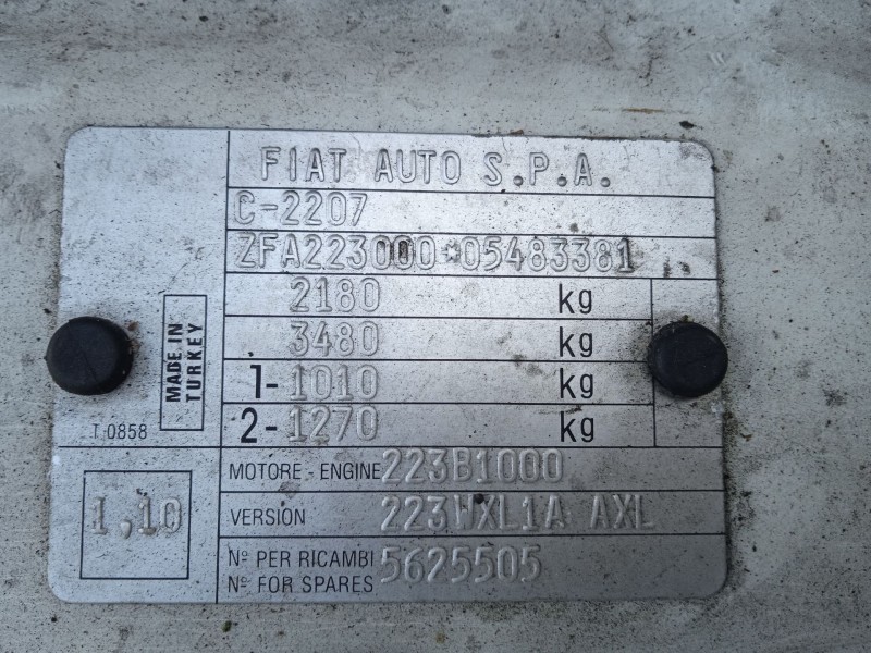 fiat doblo furgoneta/monovolumen (223_) del año 2007