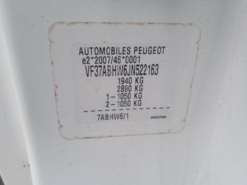 peugeot partner furgoneta/monovolumen del año 2018