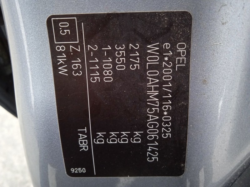 opel zafira / zafira family b (a05) del año 2010