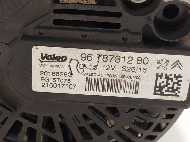 Recambio de alternador para citroën c4 picasso feel referencia OEM IAM 9678731280 2616828C FG15T075