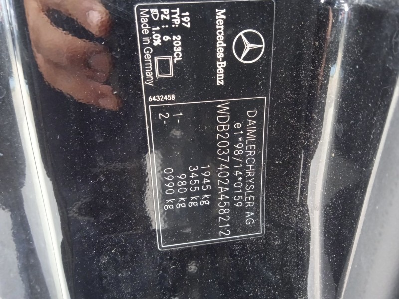 mercedes-benz clase c coupé (cl203) del año 2003