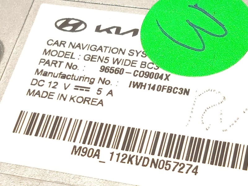 Recambio de sistema navegacion gps para hyundai i20 iii (bc3, bi3) 1.6 t-gdi referencia OEM IAM 96560CO9004X 96560C09004X 