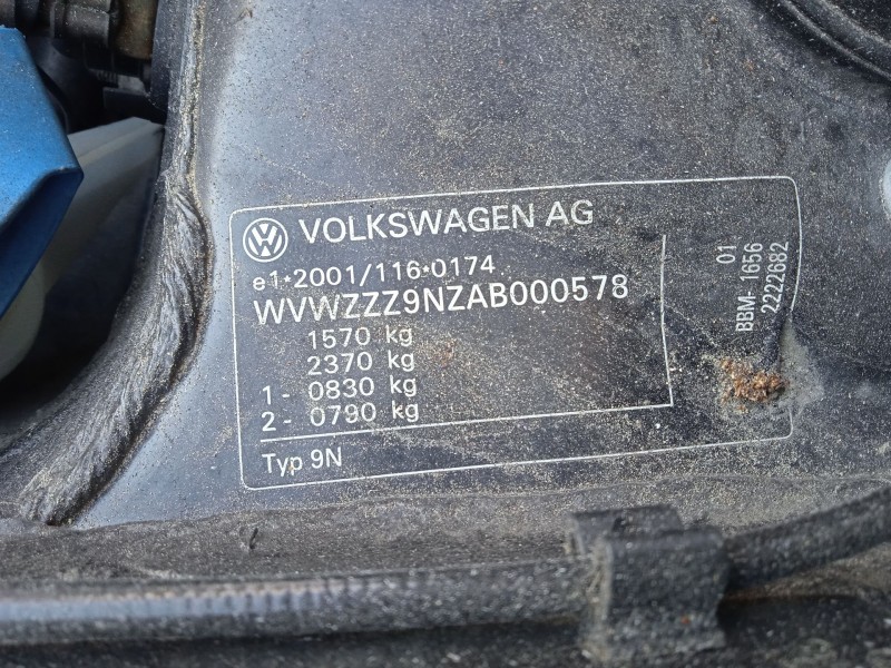 volkswagen polo iv (9n_, 9a_) del año 2009