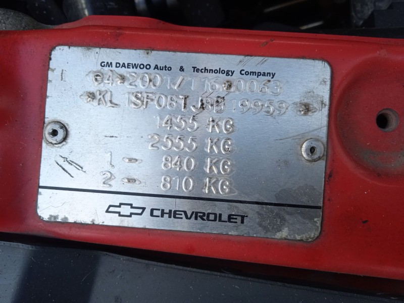 chevrolet aveo / kalos hatchback (t200) del año 2008