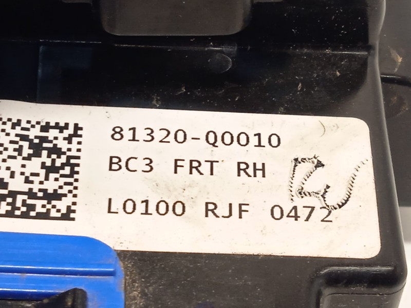 Recambio de cerradura puerta delantera derecha para hyundai i20 iii (bc3, bi3) 1.2 referencia OEM IAM 81320Q0010  