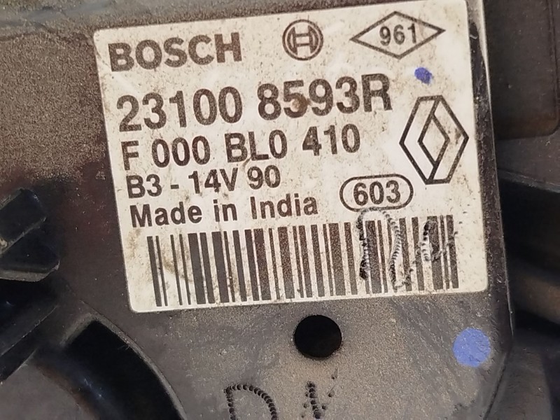 Recambio de alternador para renault captur i (j5_, h5_) 0.9 tce 90 referencia OEM IAM 231008593R  F000BL0410