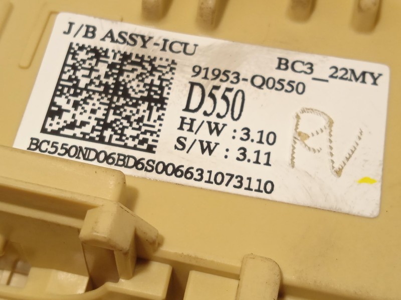 Recambio de caja reles / fusibles para hyundai i20 iii (bc3, bi3) 1.2 referencia OEM IAM 91953Q0550  