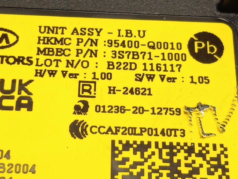 Recambio de modulo electronico para hyundai i20 iii (bc3, bi3) 1.2 referencia OEM IAM 95400Q0010  